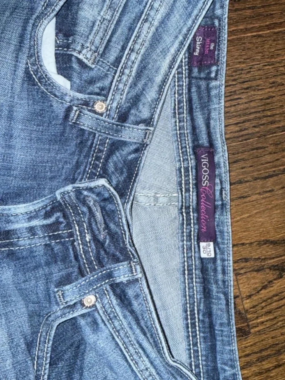 Vigoss Collection Skinny Jeans Women’s Size 9 Embroidered Pocket Y2K